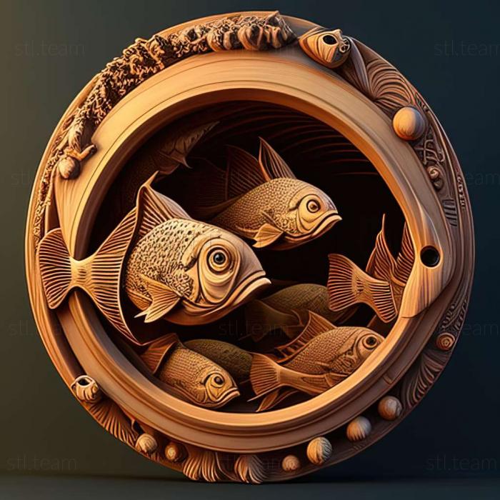 3D модель Рибяче око (STL)